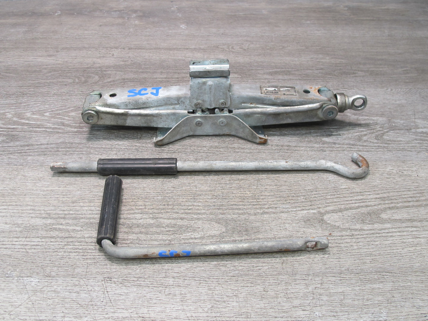 92-00 Lexus JZZ31L SC400 SC300 Spare Tire Lift Jack w Handle Set OEM