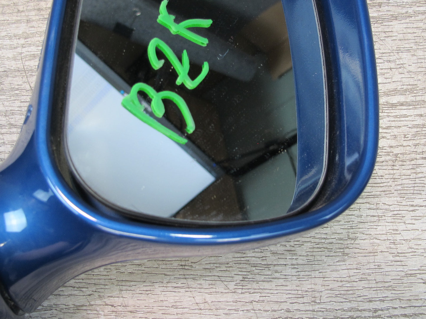 96-02 BMW E36/7 Z3 Front Left Exterior Side View Power Heated Mirror Blue OEM