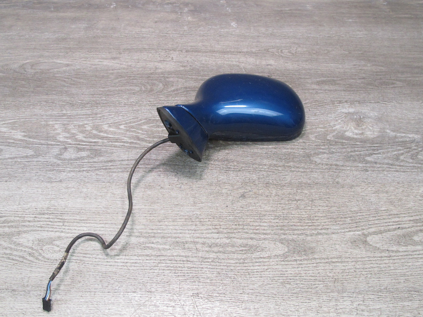 96-02 BMW E36/7 Z3 Front Left Exterior Side View Power Heated Mirror Blue OEM