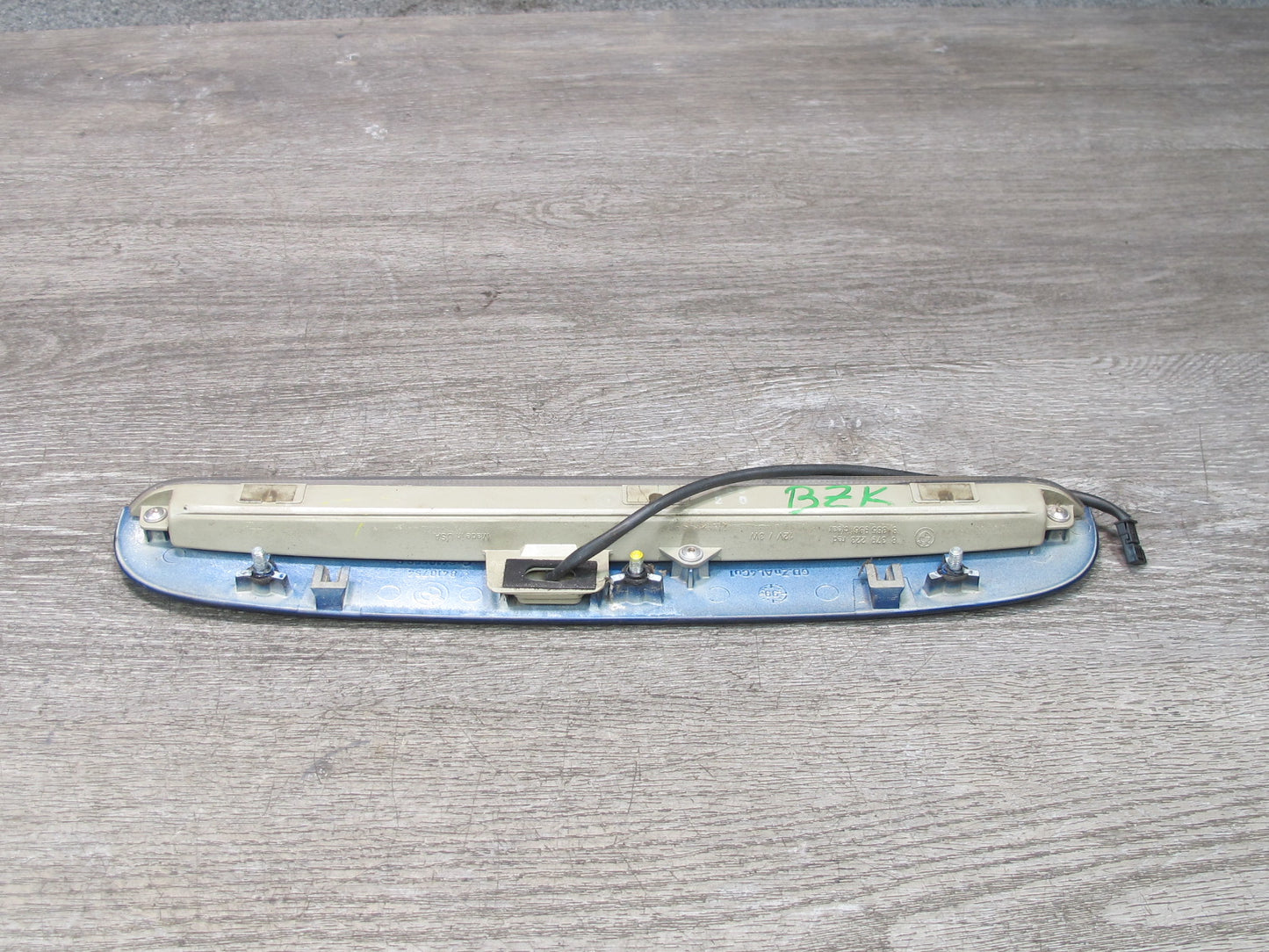 00-02 BMW E36/7 Z3 Roadster Rear Trunk Third Brake Light w Cover Blue OEM