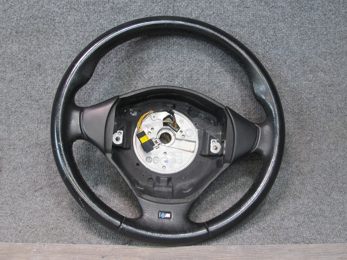 00-02 BMW E36/7 Z3 M-sport Leather 3 Spoke Steering Black 2229430 OEM