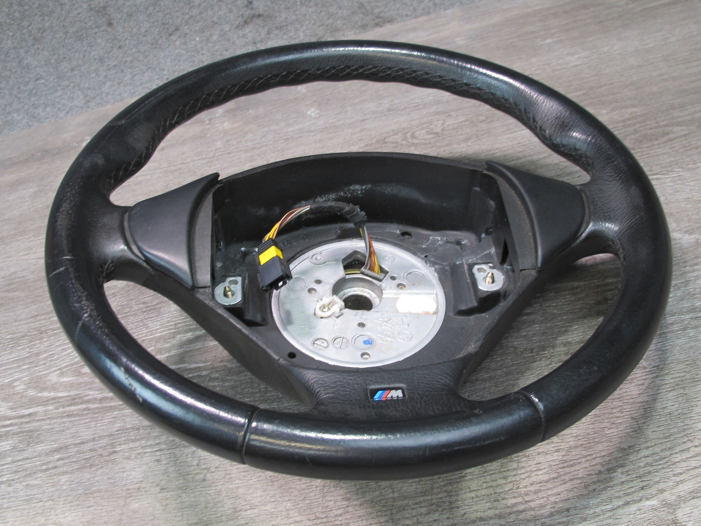 00-02 BMW E36/7 Z3 M-sport Leather 3 Spoke Steering Black 2229430 OEM