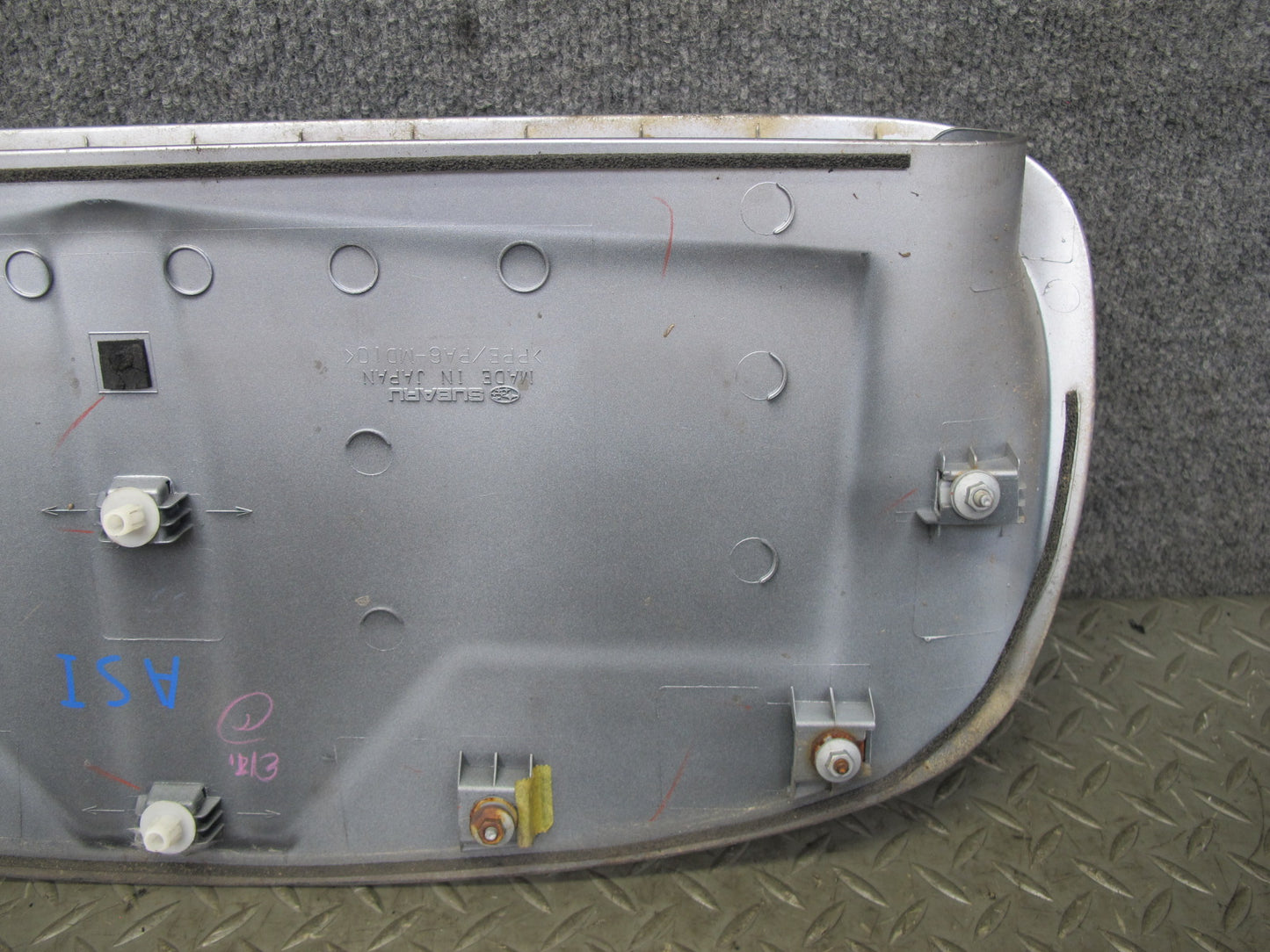 08-14 Subaru Impreza WRX Turbo Front Hood Scoop Insert Duct ICE Silver OEM