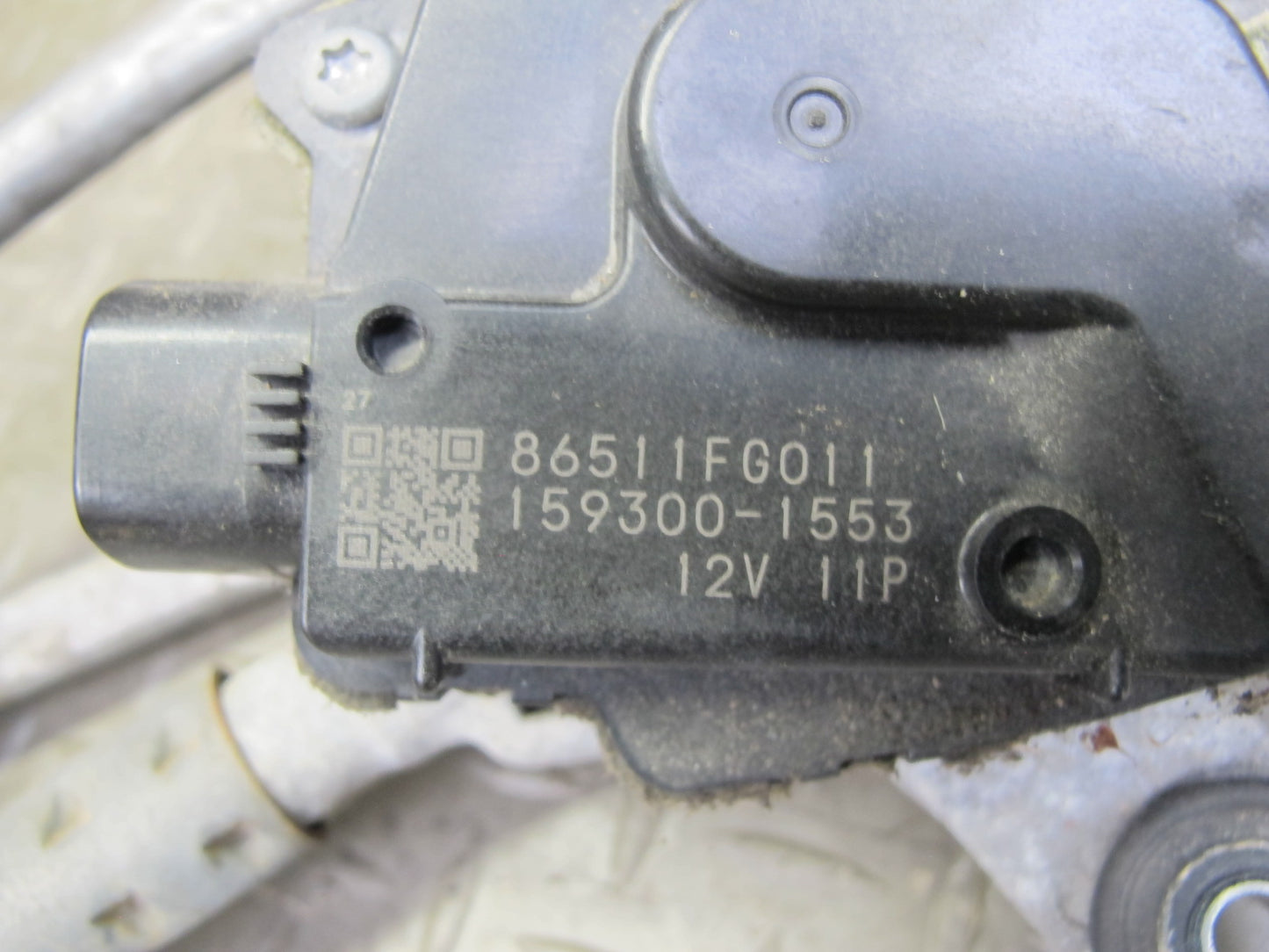 08-14 Subaru Impreza WRX 2.5L Windshield Wiper Transmission Linkage w Motor OEM