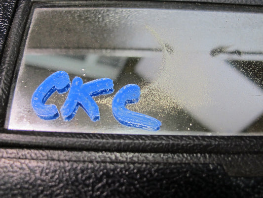 84-96 Chevrolet Corvette C4 Set of 2 Front Left & Right Sun Visor Black OEM