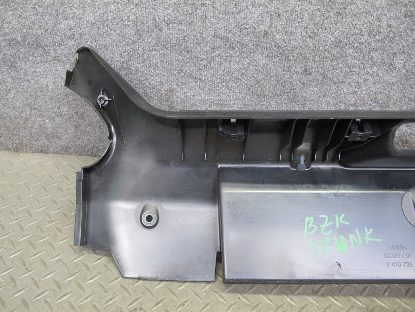 00-02 BMW E36/7 Z3 Roadster Rear Trunk Scuff Plate Trim Panel Black 8410735 OEM