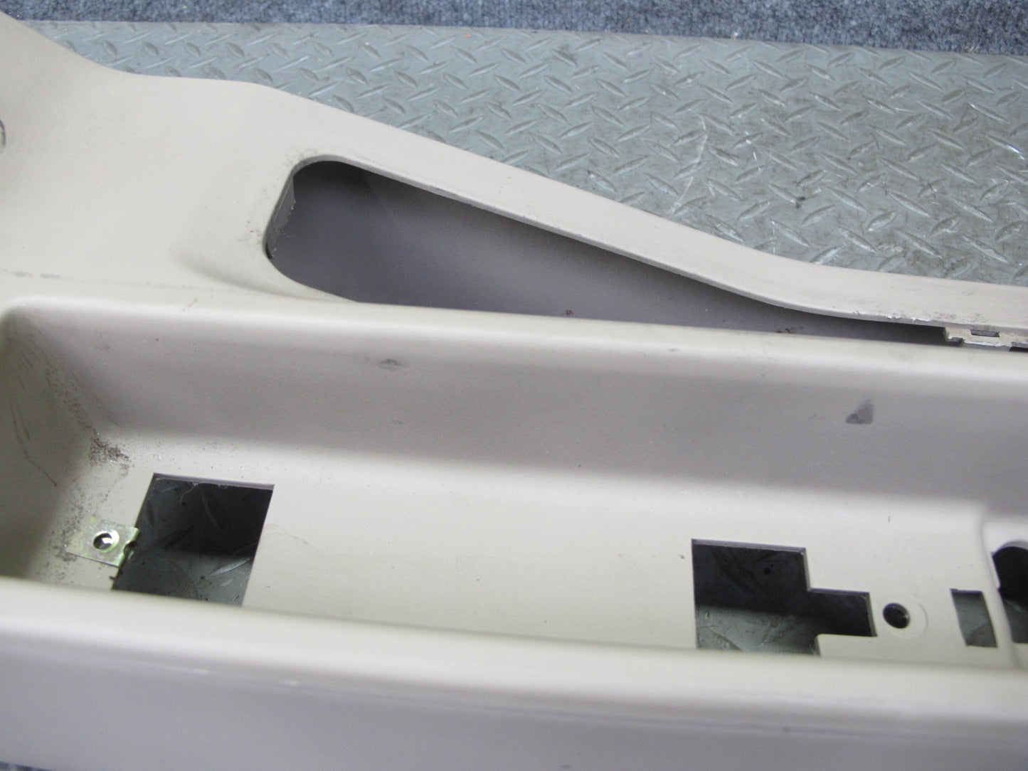 96-02 BMW E36/7 Z3 Roadster Center Console Trim Cover Panel Beige OEM