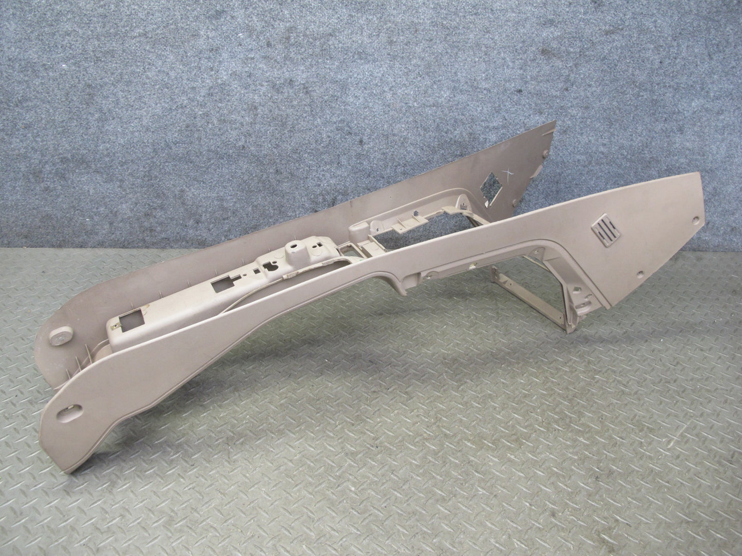 96-02 BMW E36/7 Z3 Roadster Center Console Trim Cover Panel Beige OEM
