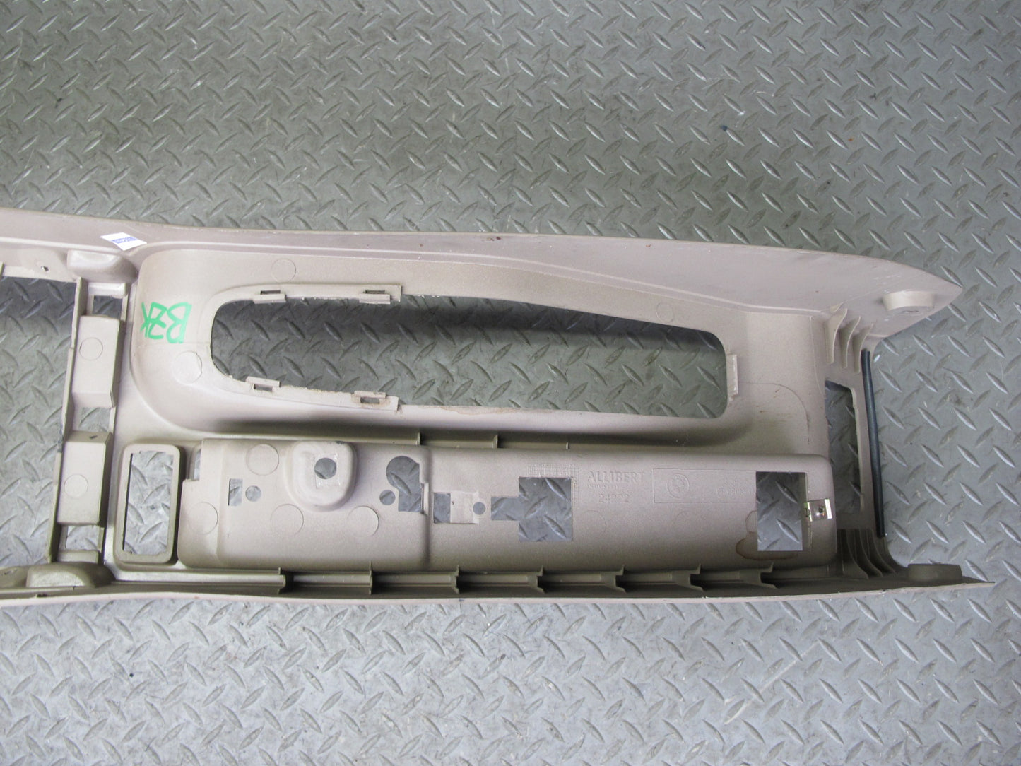 96-02 BMW E36/7 Z3 Roadster Center Console Trim Cover Panel Beige OEM