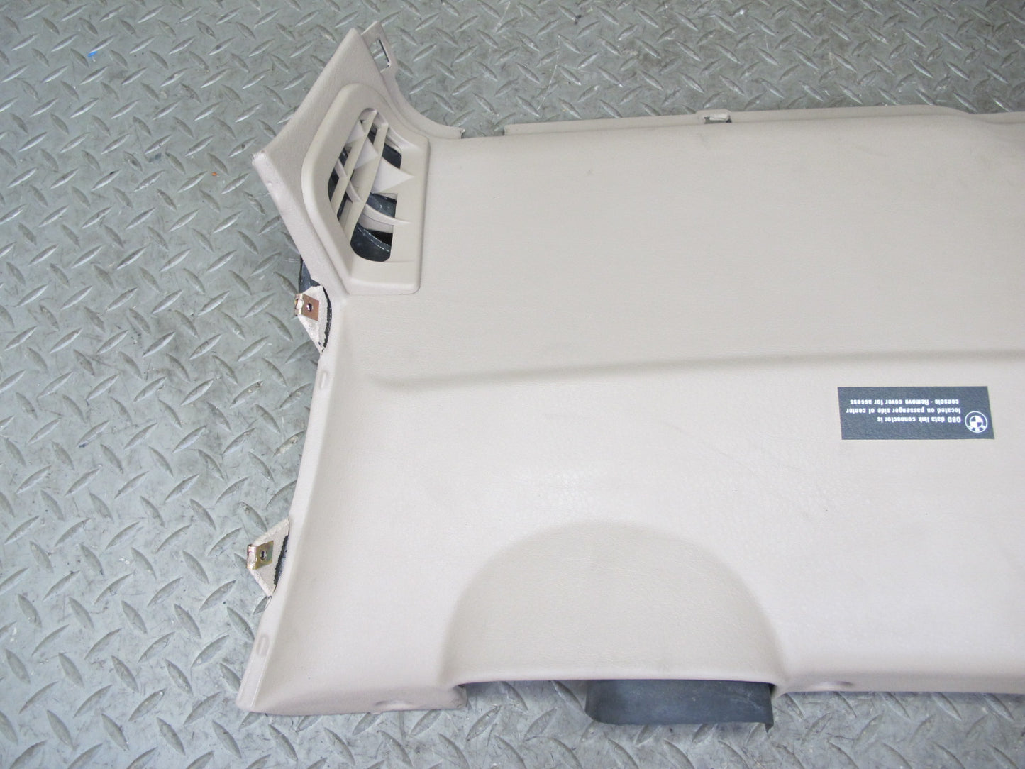 96-02 BMW E36/7 Z3 Left Under Dash Lower Knee Trim Cover Beige 8399809 OEM