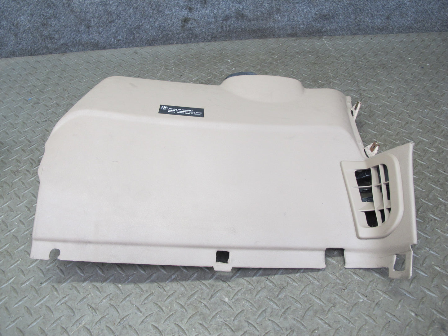 96-02 BMW E36/7 Z3 Left Under Dash Lower Knee Trim Cover Beige 8399809 OEM