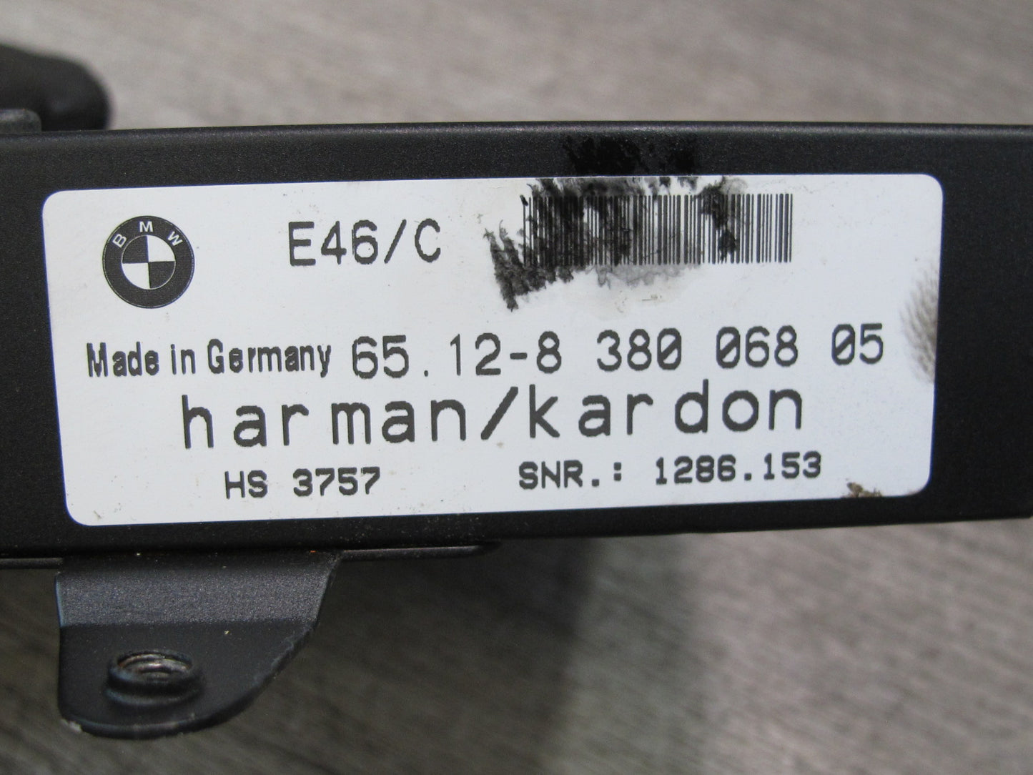 2001-2006 BMW E46 M3 Convertible Audio Sound System Amplifier Harman Kardon