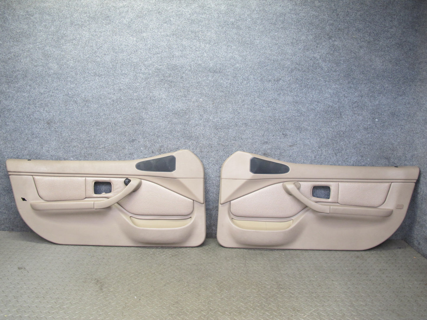 00-02 BMW E36/7 Z3 Roadster Set of 2 Front Door Interior Trim Cover Panel OEM