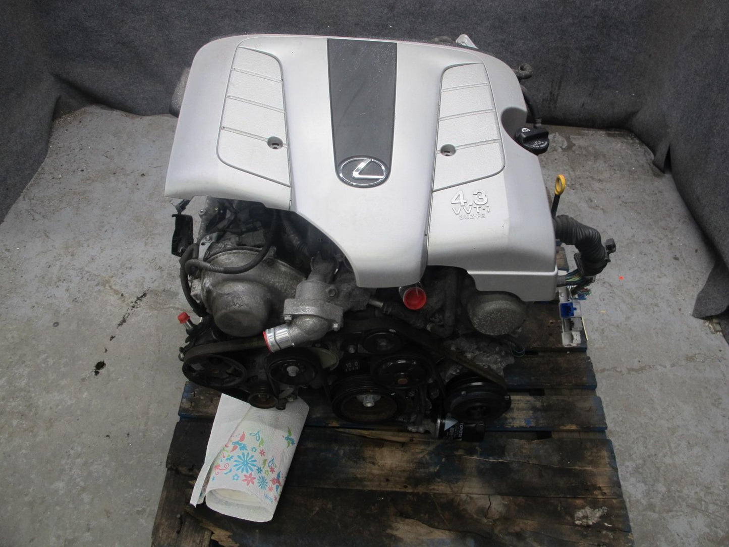 01-06 Lexus LS430 4.3L 3UZFE RWD VIN N 5TH Digit Complete Engine Motor 116K