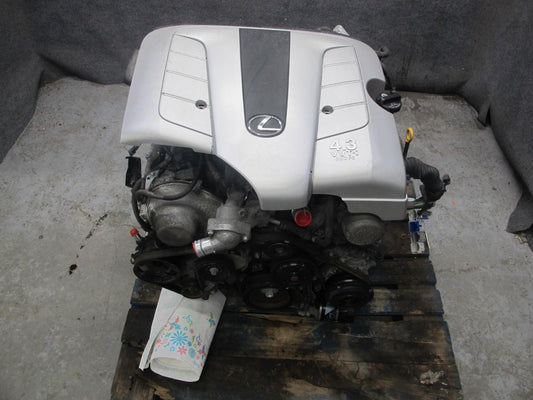 01-06 Lexus LS430 4.3L 3UZFE RWD VIN N 5TH Digit Complete Engine Motor 116K