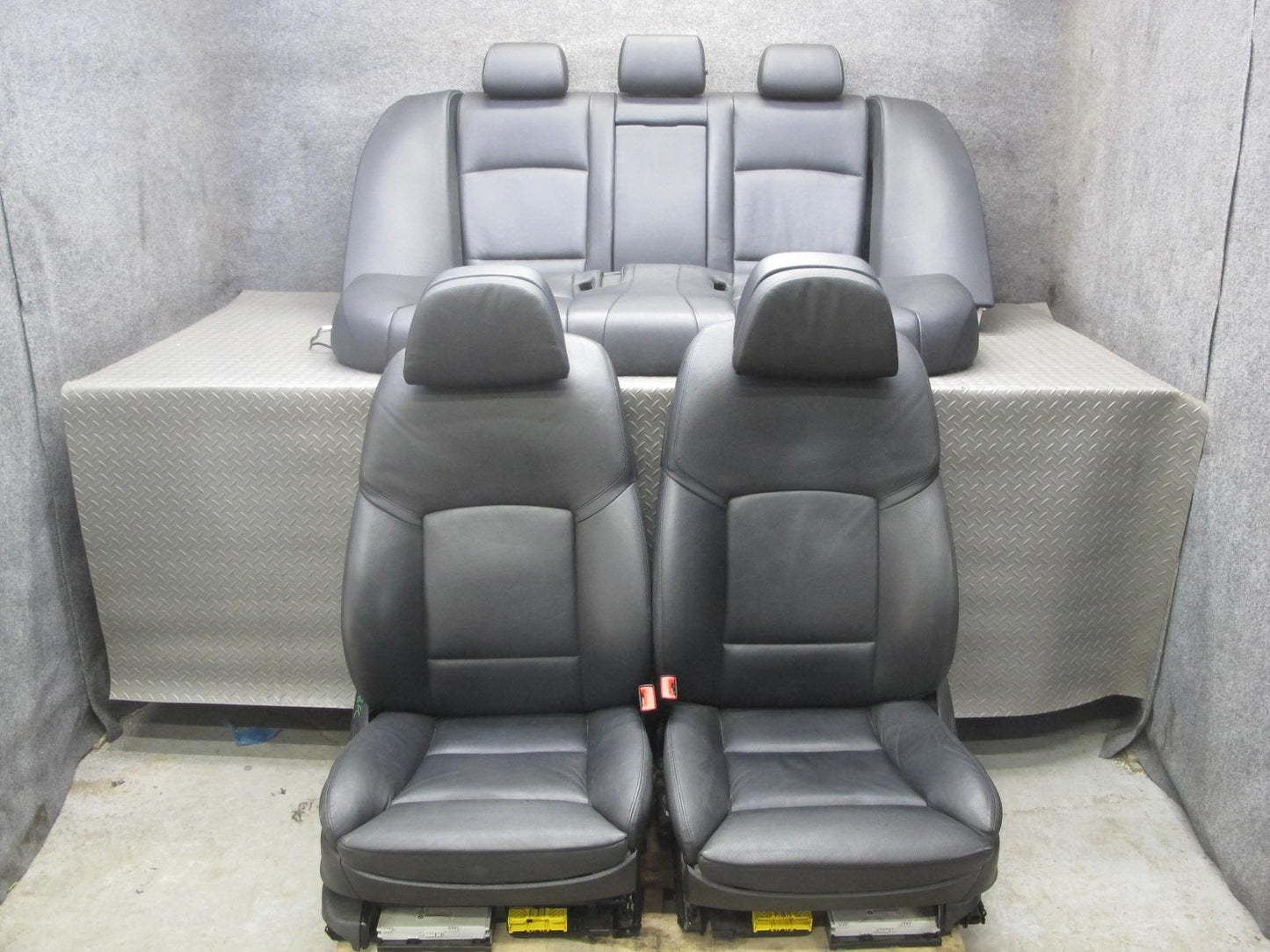 11-13 BMW F10 5-SERIES 550i Front & Rear Leather Comfort Seat Set Black OEM