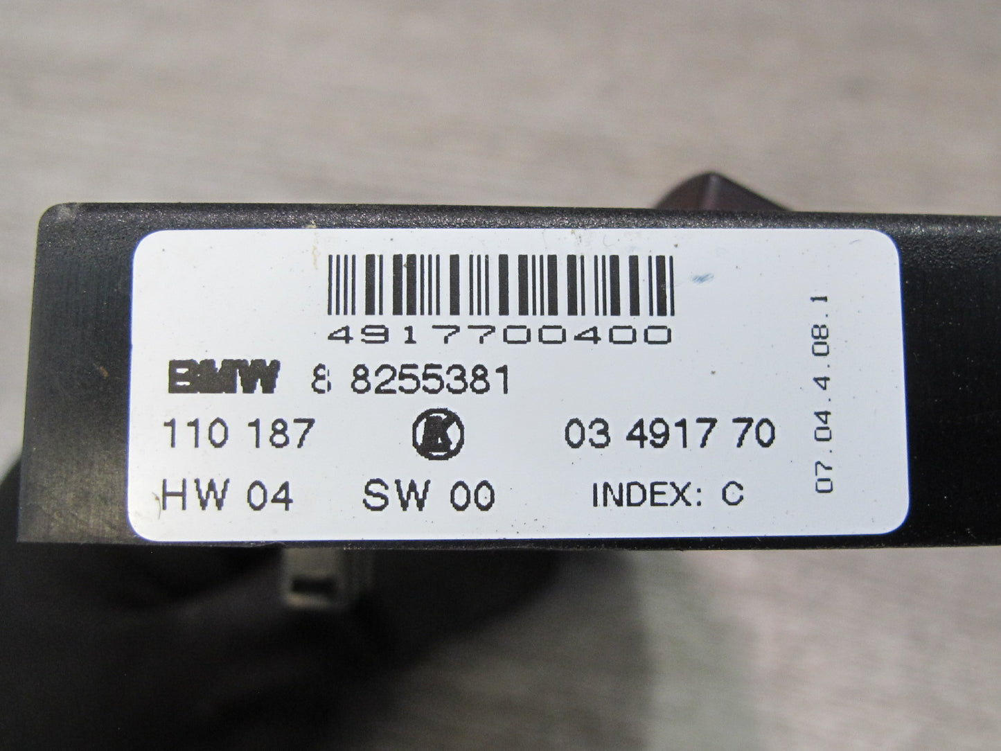 2001-2006 BMW E46 M3 Convertible Front Left Side Power Seat Control Switch