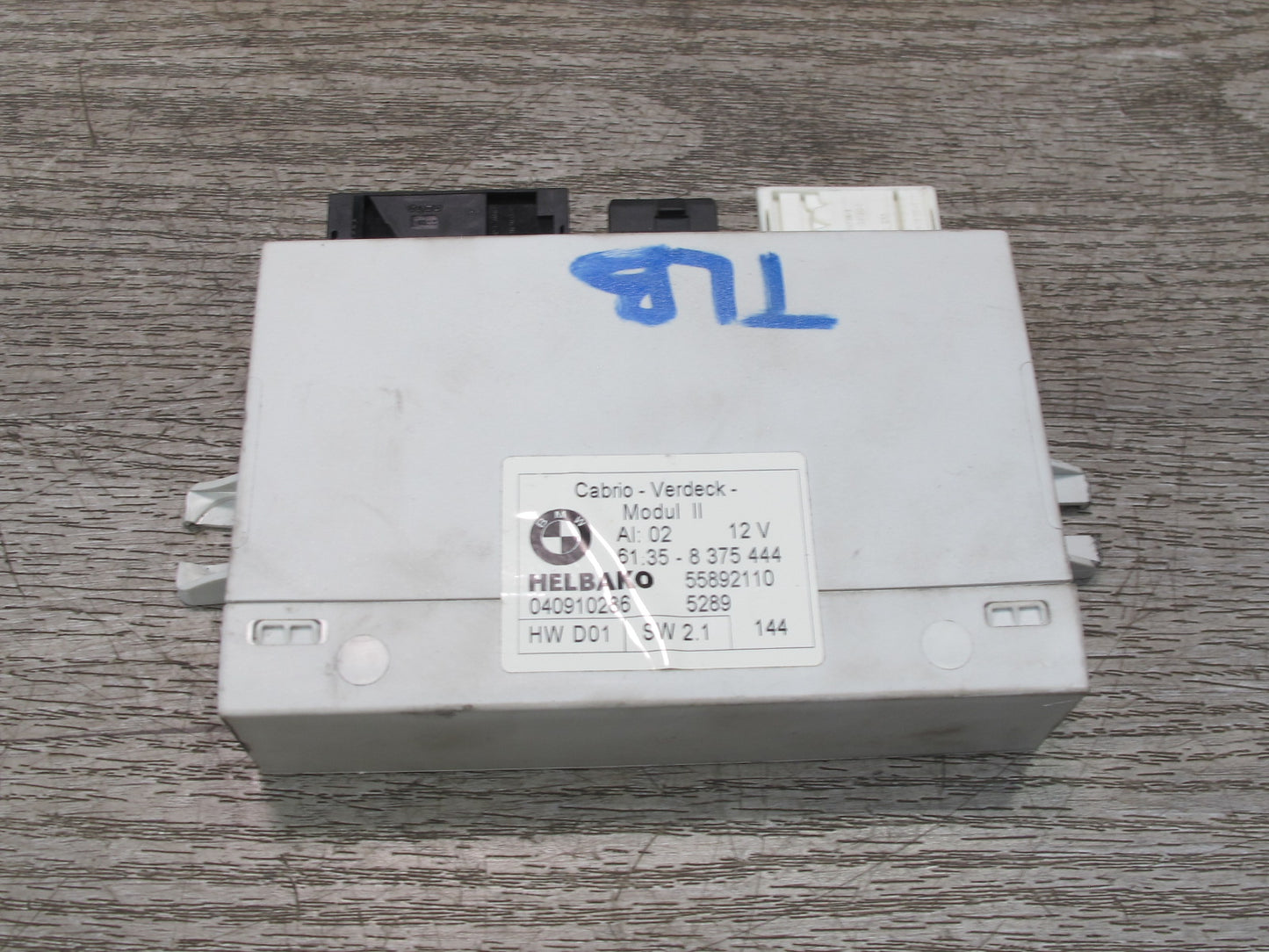 2001-2006 BMW E46 M3 Convertible Folding TOP Roof Control Unit Module