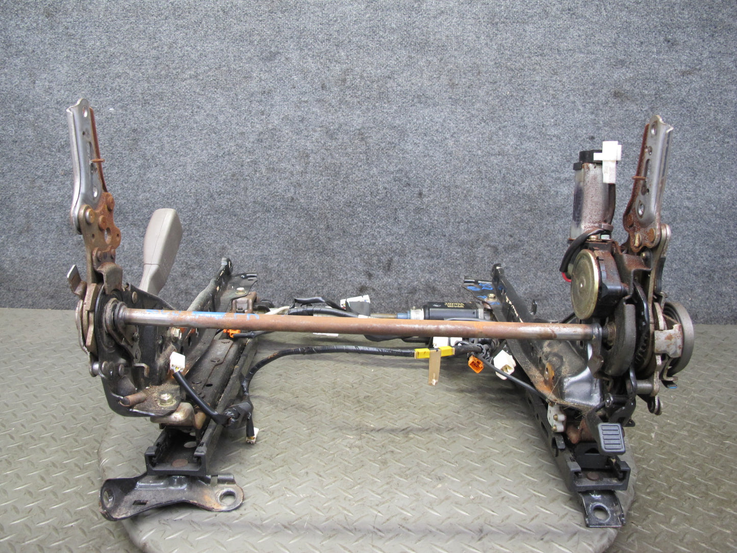 92-94 Lexus SC400 SC300 Front Right Seat Lower Frame Track Rail w Motors OEM