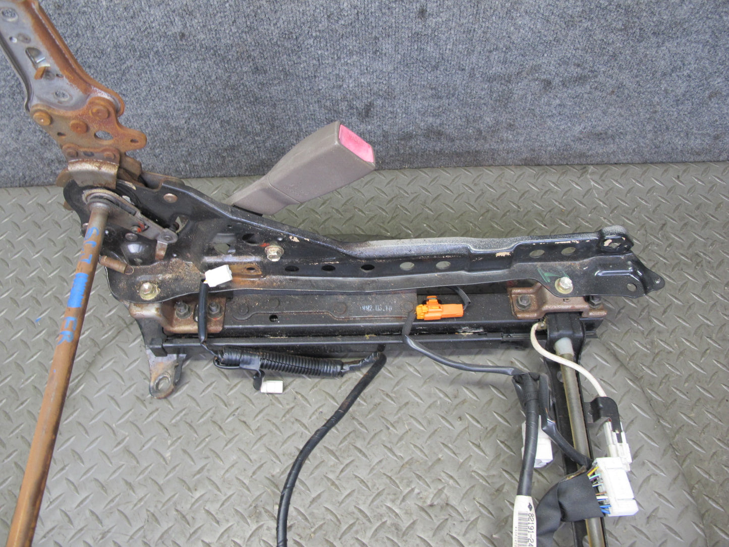 92-94 Lexus SC400 SC300 Front Right Seat Lower Frame Track Rail w Motors OEM