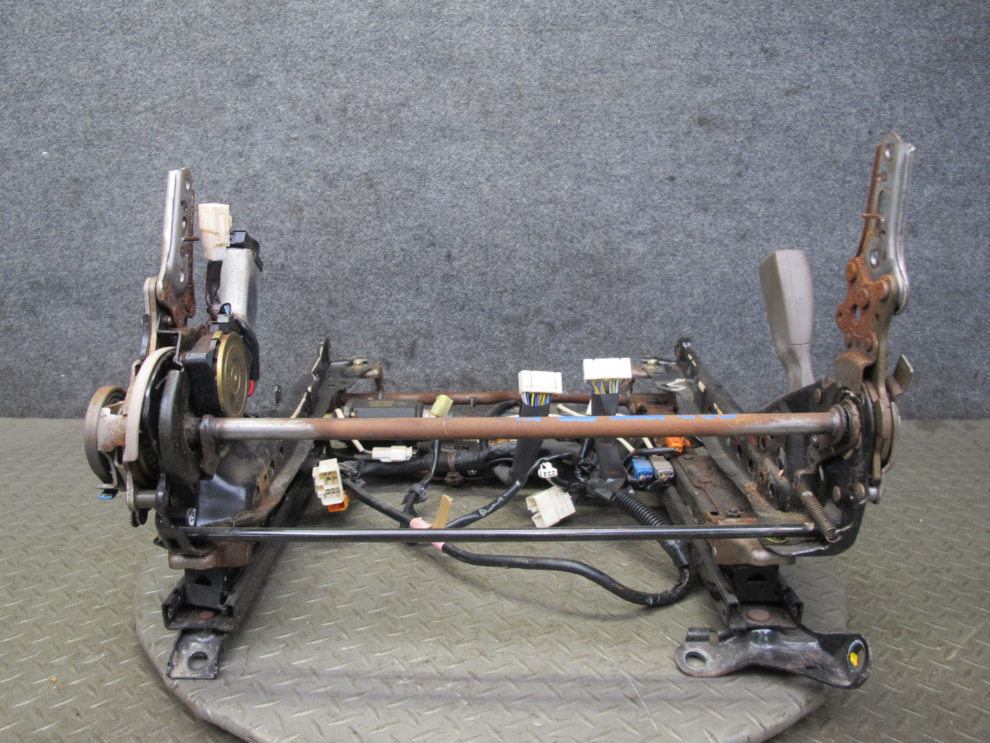 92-94 Lexus SC400 SC300 Front Left Seat Lower Frame Track Rail w Motors OEM