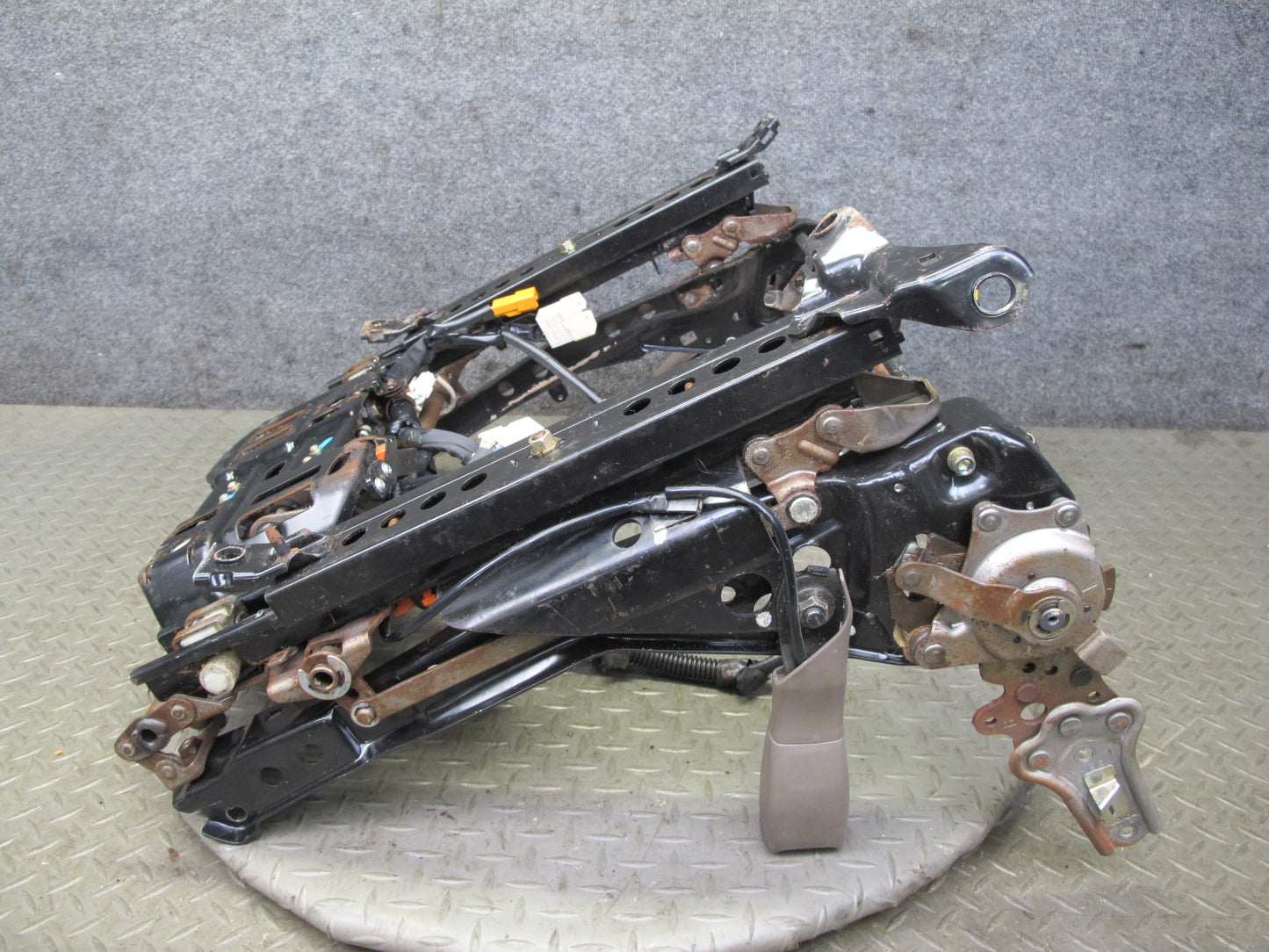 92-94 Lexus SC400 SC300 Front Left Seat Lower Frame Track Rail w Motors OEM