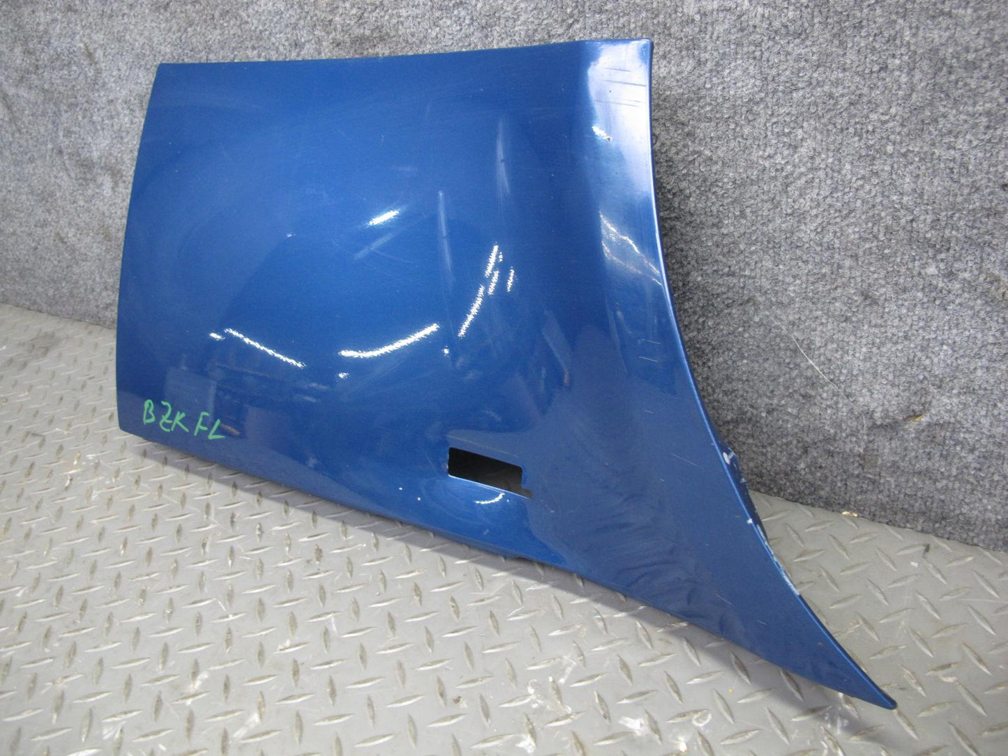 96-02 BMW E36/7 Z3 Front Left Fender Shell Cover Panel Topas Blue OEM
