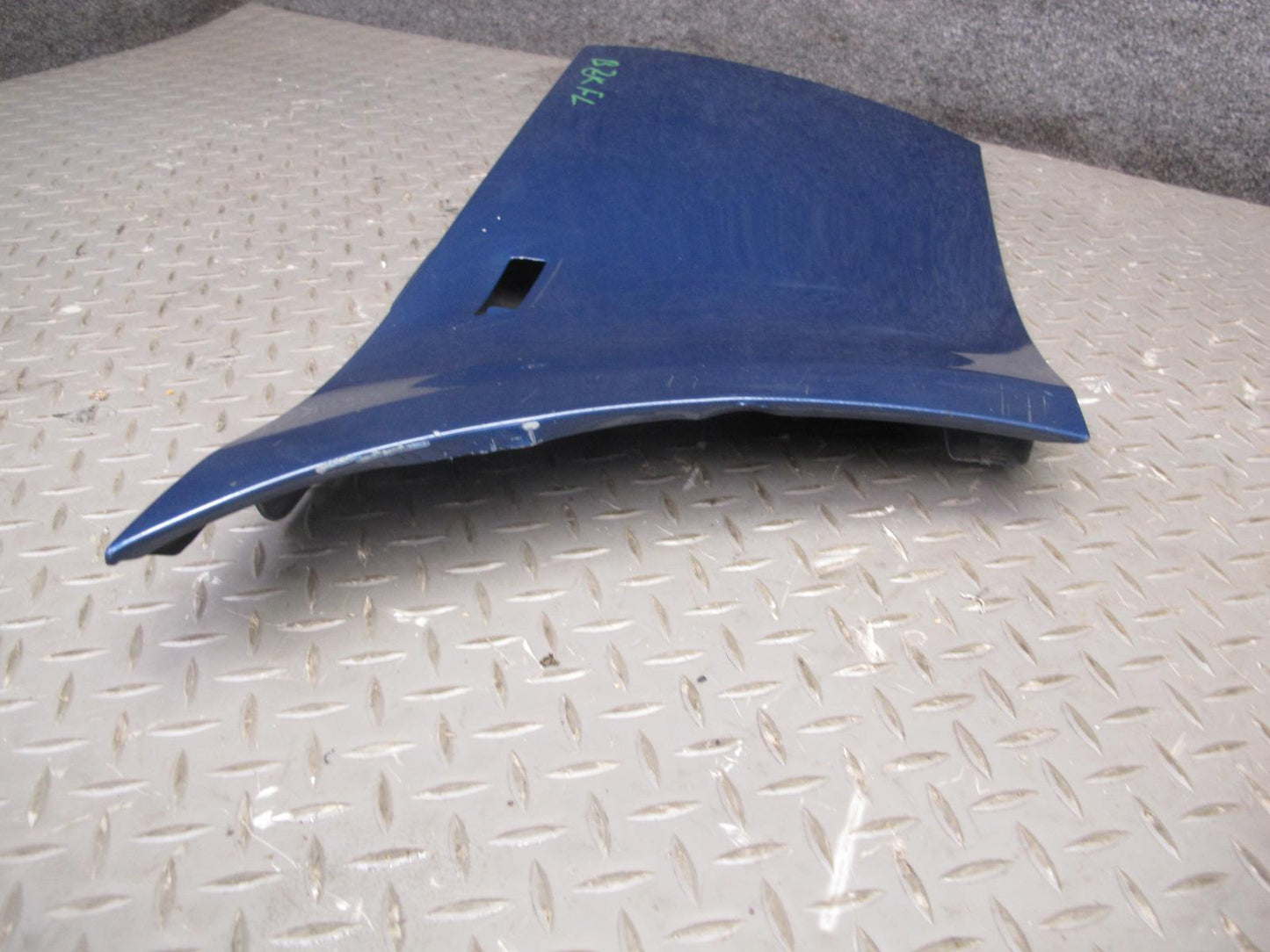 96-02 BMW E36/7 Z3 Front Left Fender Shell Cover Panel Topas Blue OEM