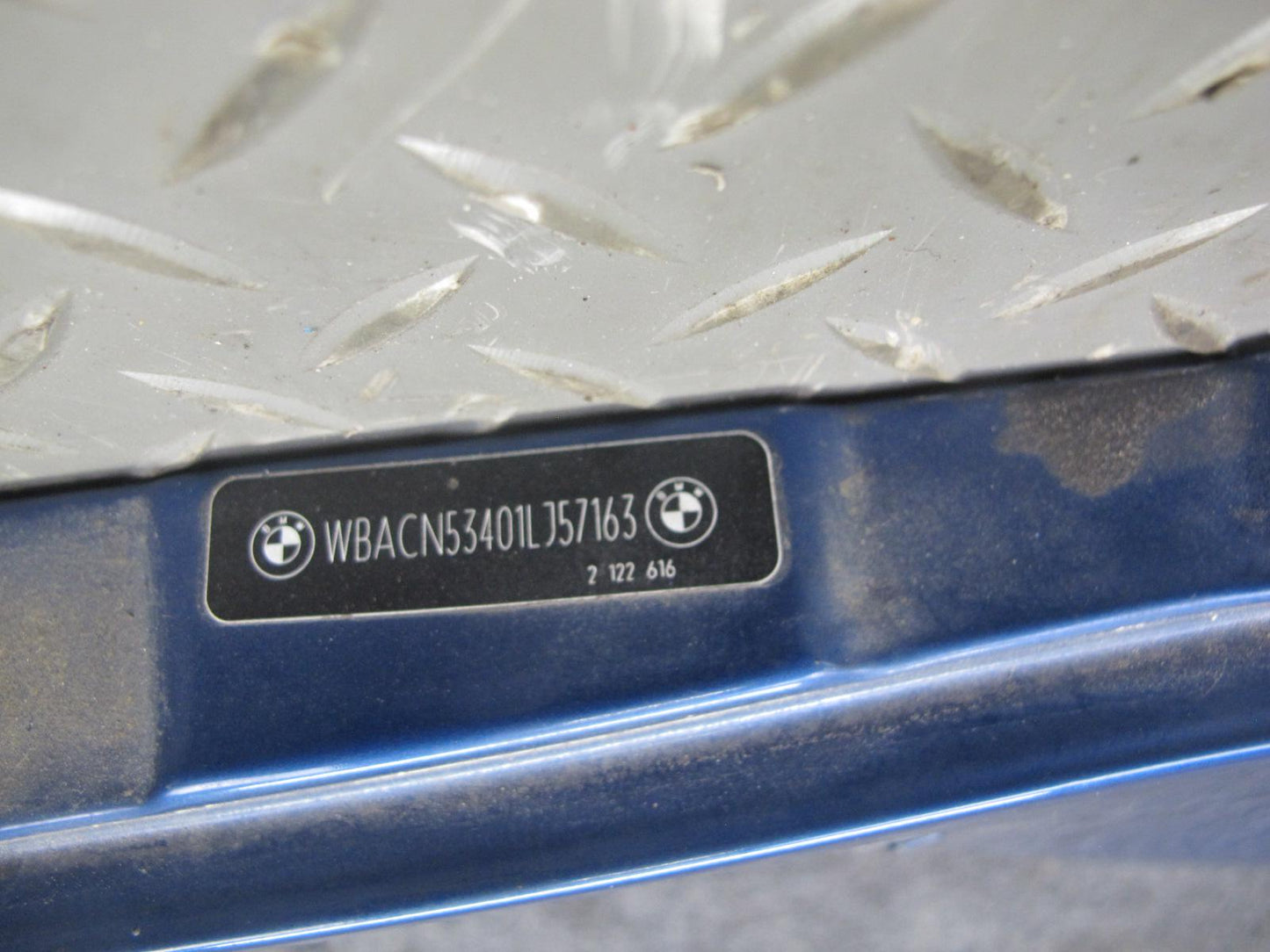 96-02 BMW E36/7 Z3 Front Right Fender Shell Cover Panel Topas Blue OEM