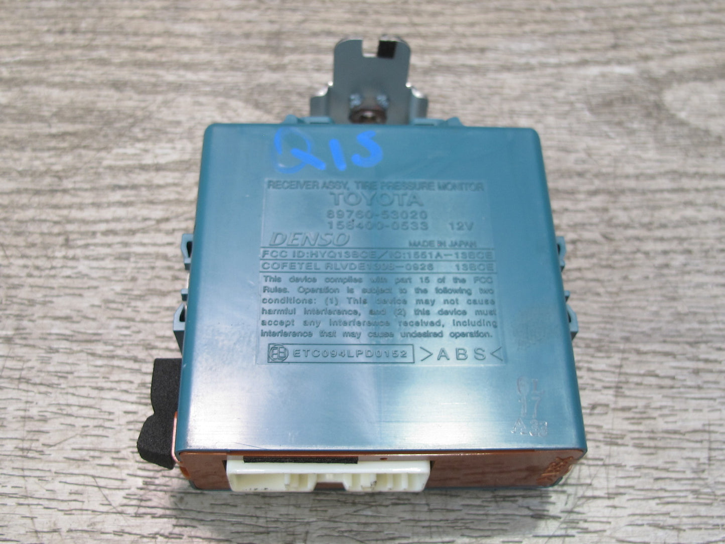 06-15 Lexus GSE20L IS350 IS250 Tire Pressure Control Module Unit 89760-53020 OEM