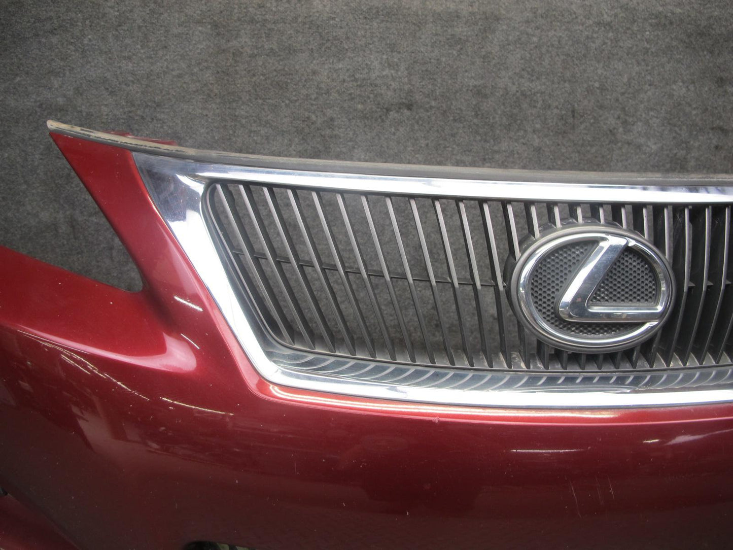 10-15 Lexus GSE20L IS350 IS250 Convertible Front Bumper Cover RED Mica OEM