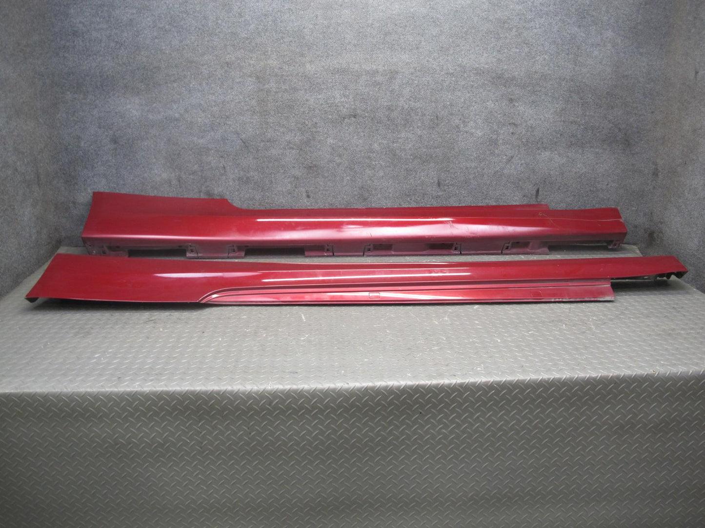 10-15 Lexus IS350 IS250 Convertible Left & Right Side Skirt Rocker Panel RED OEM