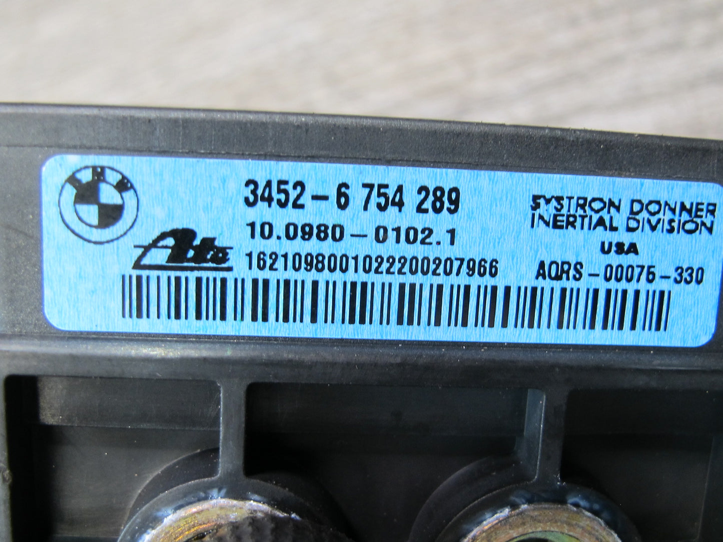 01-02 BMW E36/7 Z3 YAW Turn Rate Acceleration Speed Sensor 6754289 OEM