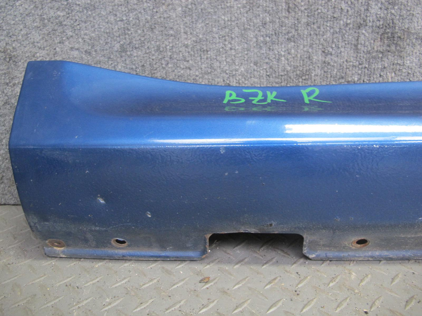 97-02 BMW E36/7 Z3 Right Side Skirt Rocker Panel Molding Topas Blue OEM