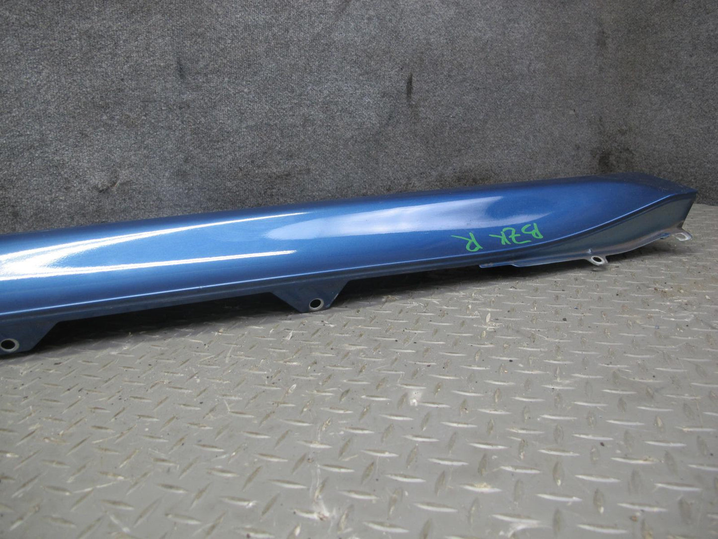 97-02 BMW E36/7 Z3 Right Side Skirt Rocker Panel Molding Topas Blue OEM