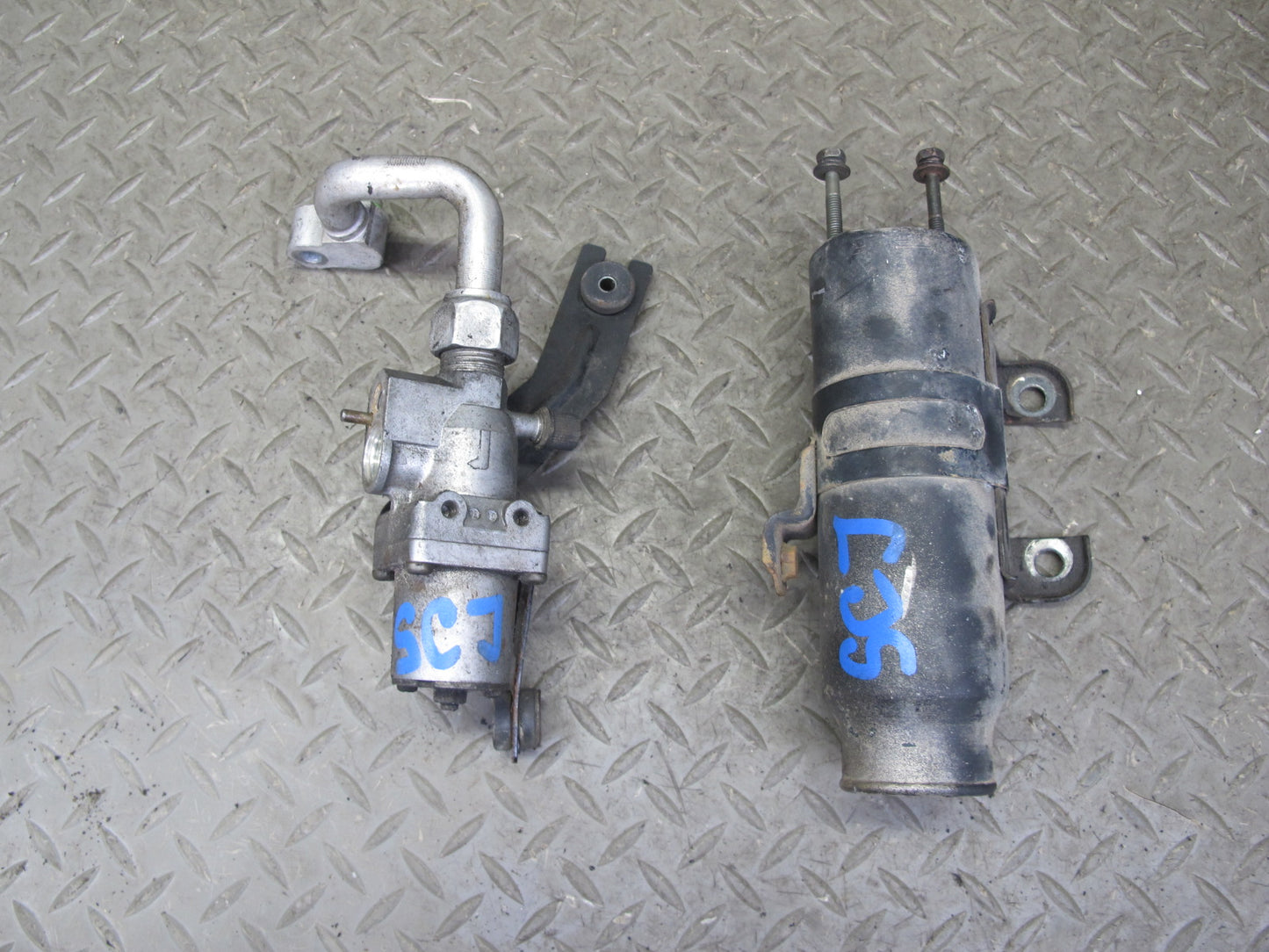 92-93 Lexus SC300 9pcs A/C Hose Line Pipe w Dryer & Pressure Regulator Set OEM