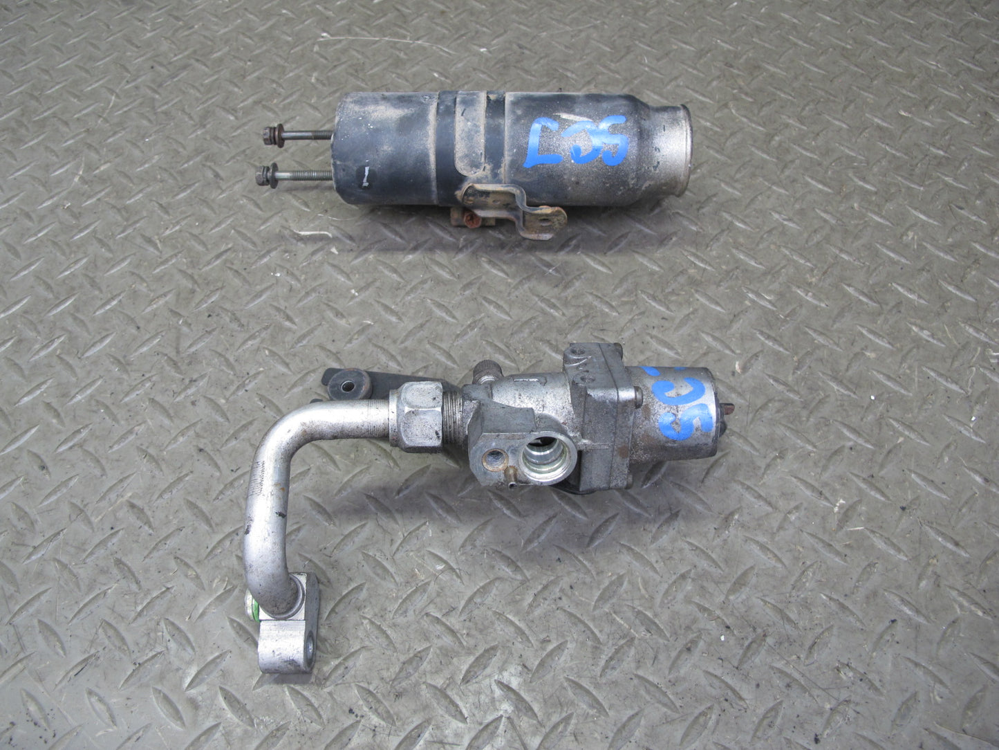 92-93 Lexus SC300 9pcs A/C Hose Line Pipe w Dryer & Pressure Regulator Set OEM