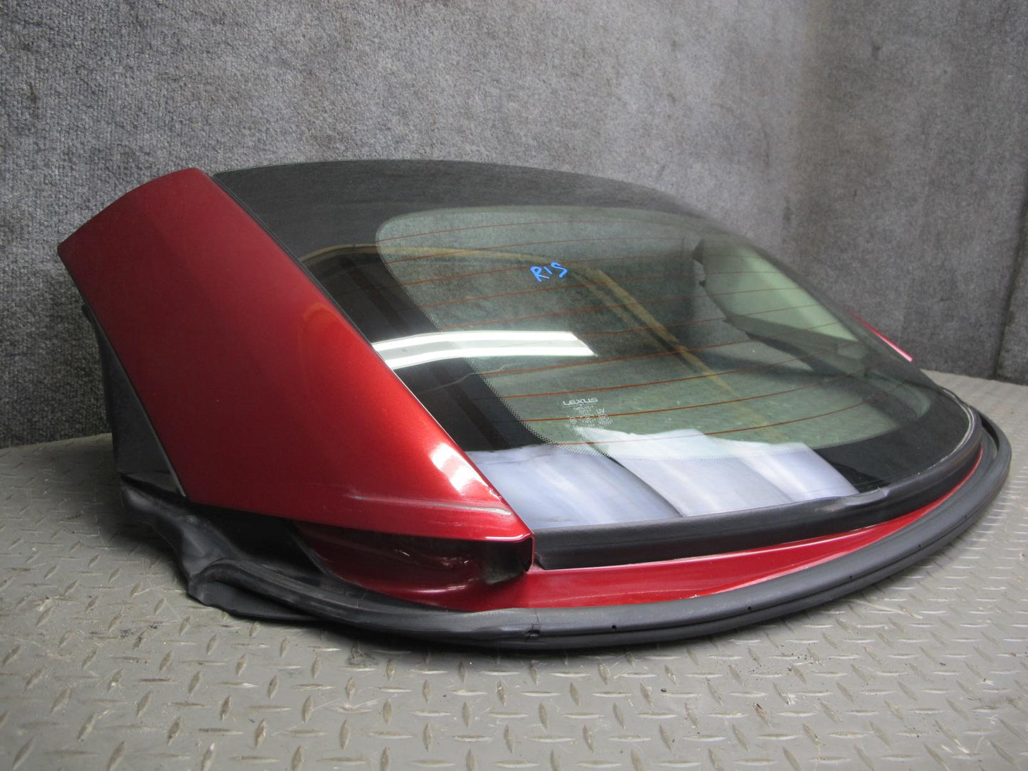 10-15 Lexus IS350 IS250 Convertible Rear Roof Back Glass Window RED Mica OEM