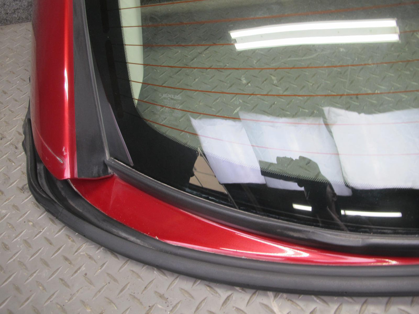 10-15 Lexus IS350 IS250 Convertible Rear Roof Back Glass Window RED Mica OEM