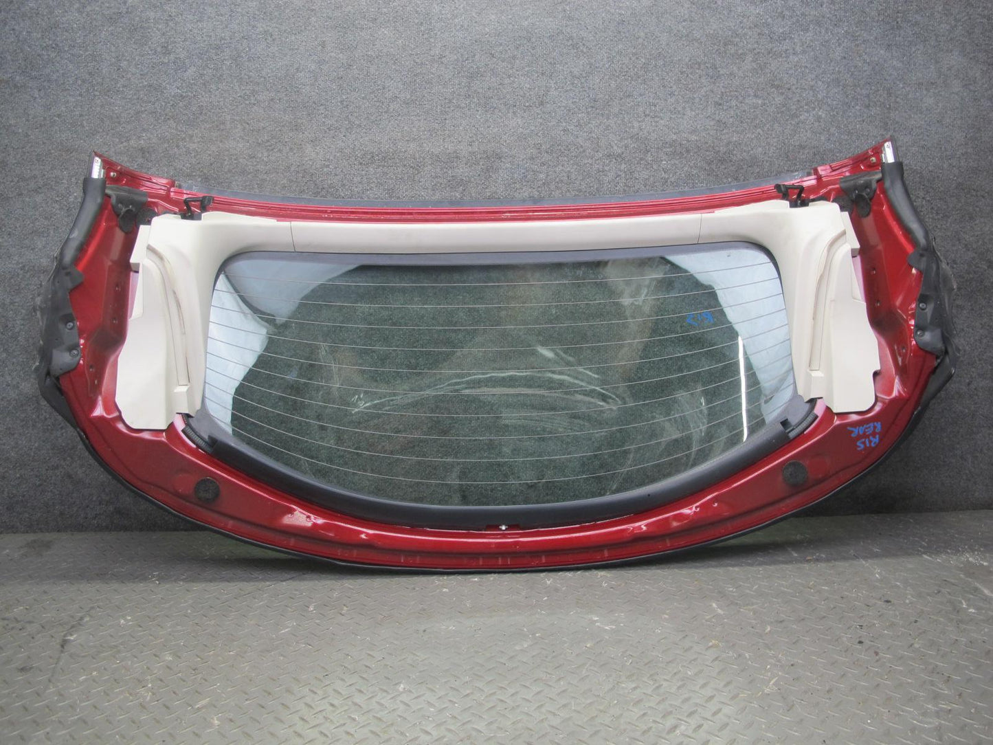 10-15 Lexus IS350 IS250 Convertible Rear Roof Back Glass Window RED Mica OEM