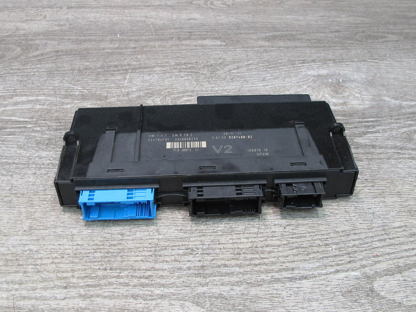 2012 BMW F10 5-SERIES 550i PL6 Jbbfe III Body BCM BCU Control Module 9267466 OEM
