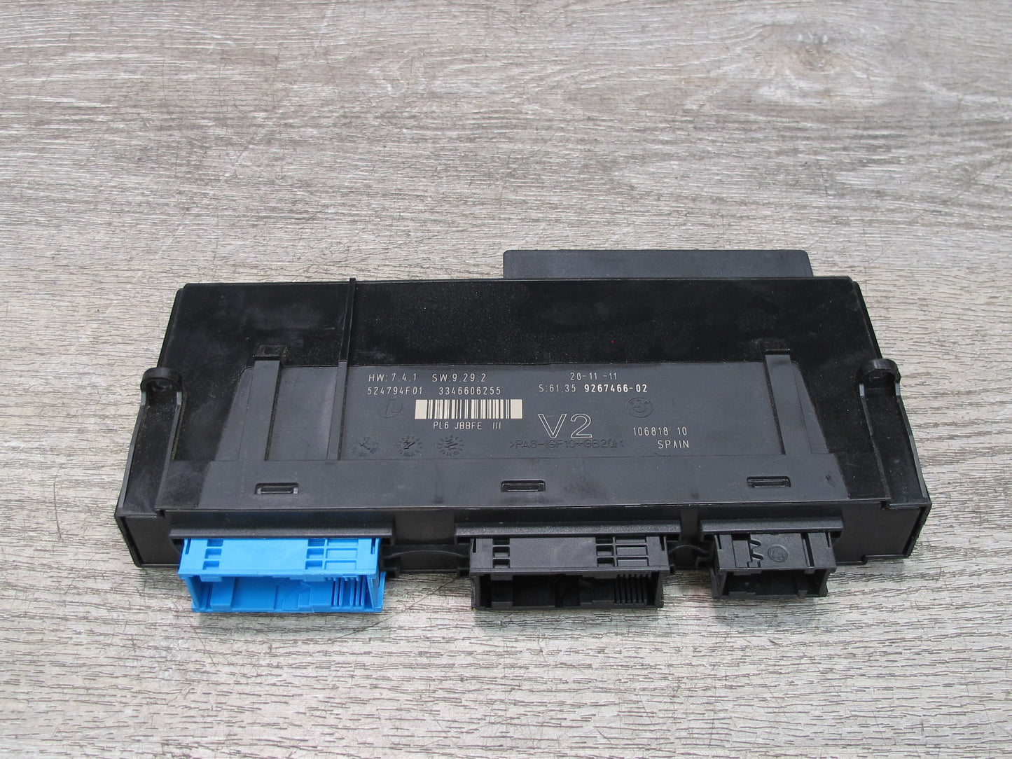 2012 BMW F10 5-SERIES 550i PL6 Jbbfe III Body BCM BCU Control Module 9267466 OEM