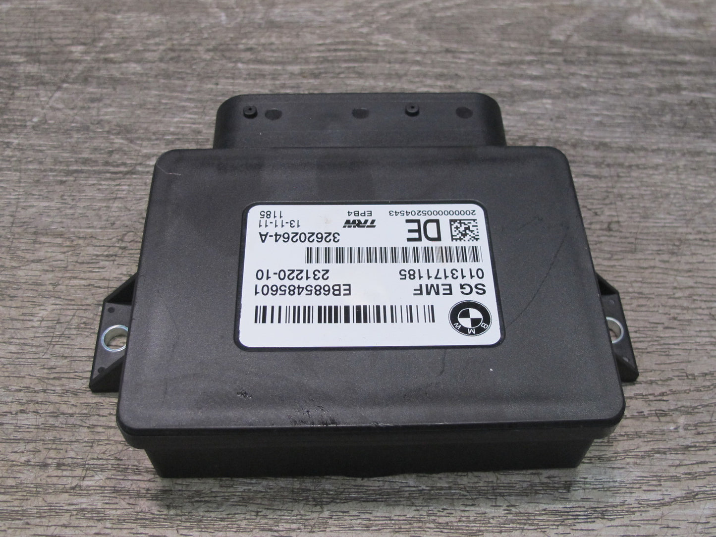 11-13 BMW F10 5-SERIES 550i EMF Parking Brake Control Module Unit 6854856 OEM