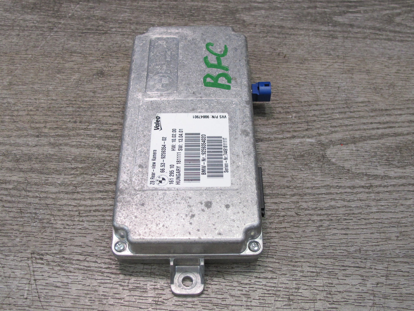 2012 BMW F10 5-SERIES 550i Rear View Back UP Camera Control Module 9259354 OEM