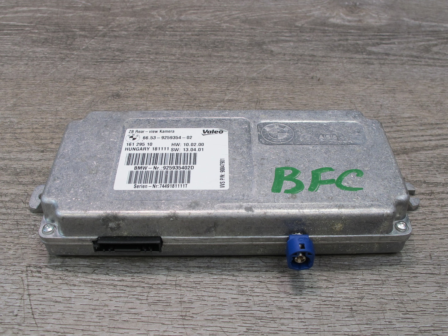 2012 BMW F10 5-SERIES 550i Rear View Back UP Camera Control Module 9259354 OEM