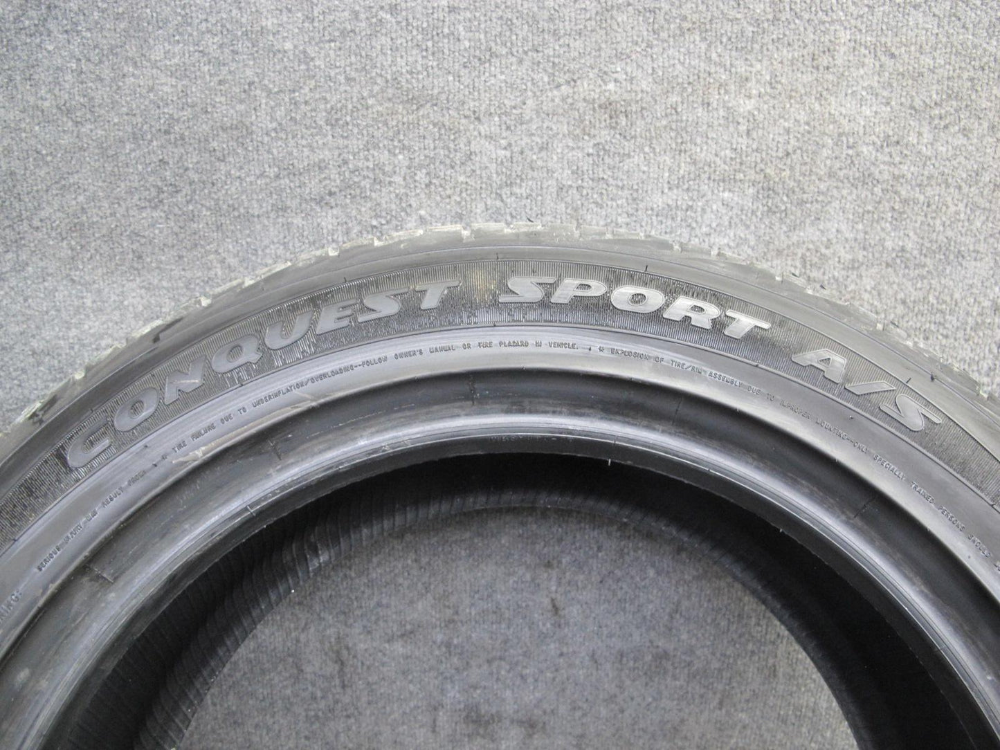 Set of 2 Dunlop Conquest Sport A/S Tire 225/55 R17 97V 4522 10/32 Tread