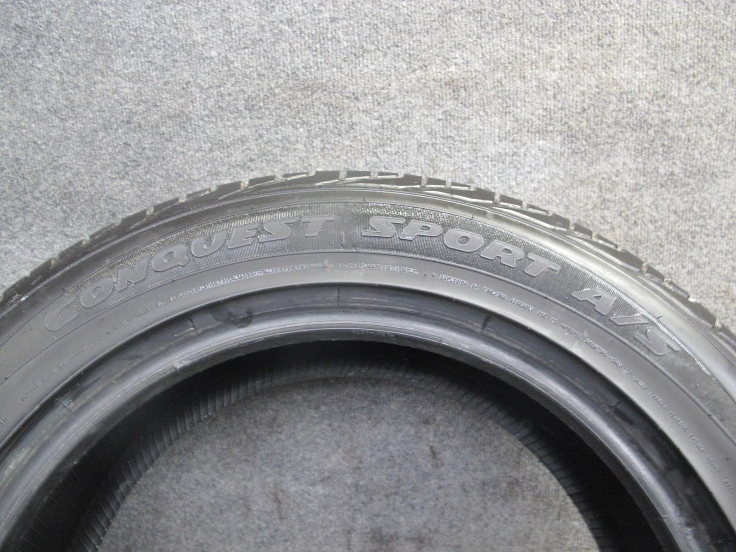 Set of 2 Dunlop Conquest Sport A/S Tire 225/55 R17 97V 4522 10/32 Tread