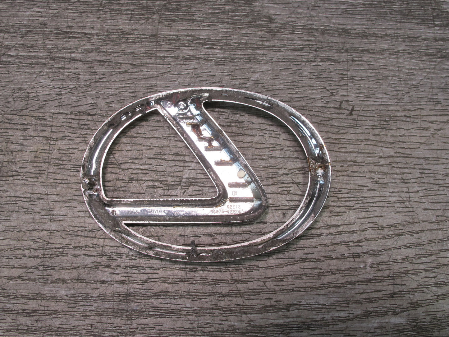 10-15 Lexus IS250 Convertible Rear Trunk Lid Emblem Logo Badge Chrome Set OEM