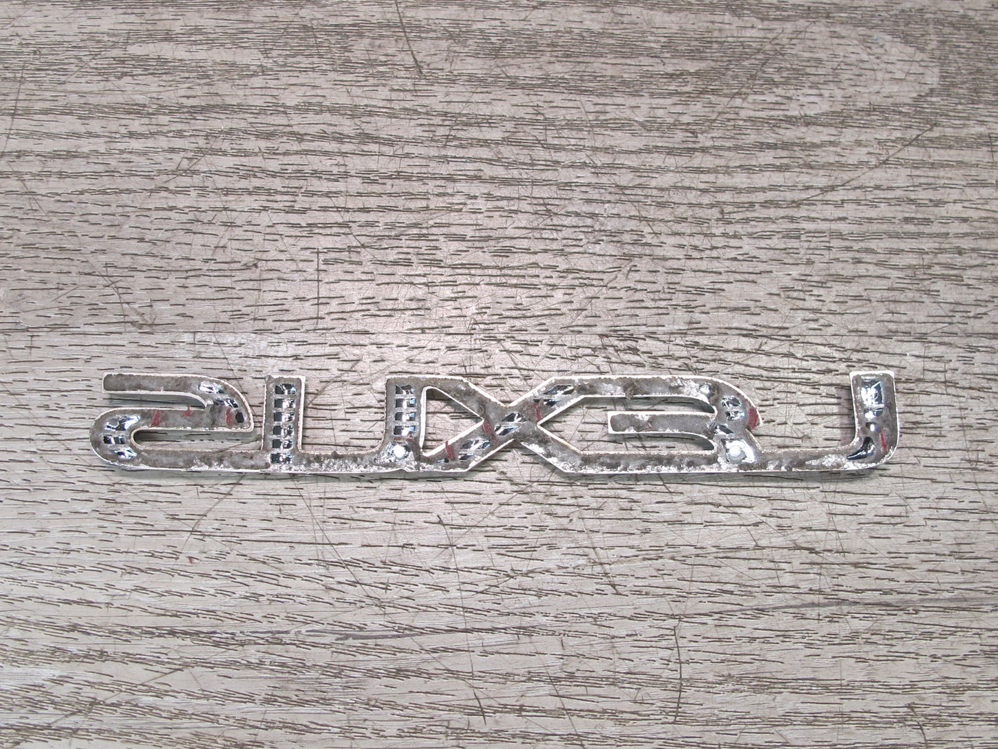 10-15 Lexus IS250 Convertible Rear Trunk Lid Emblem Logo Badge Chrome Set OEM