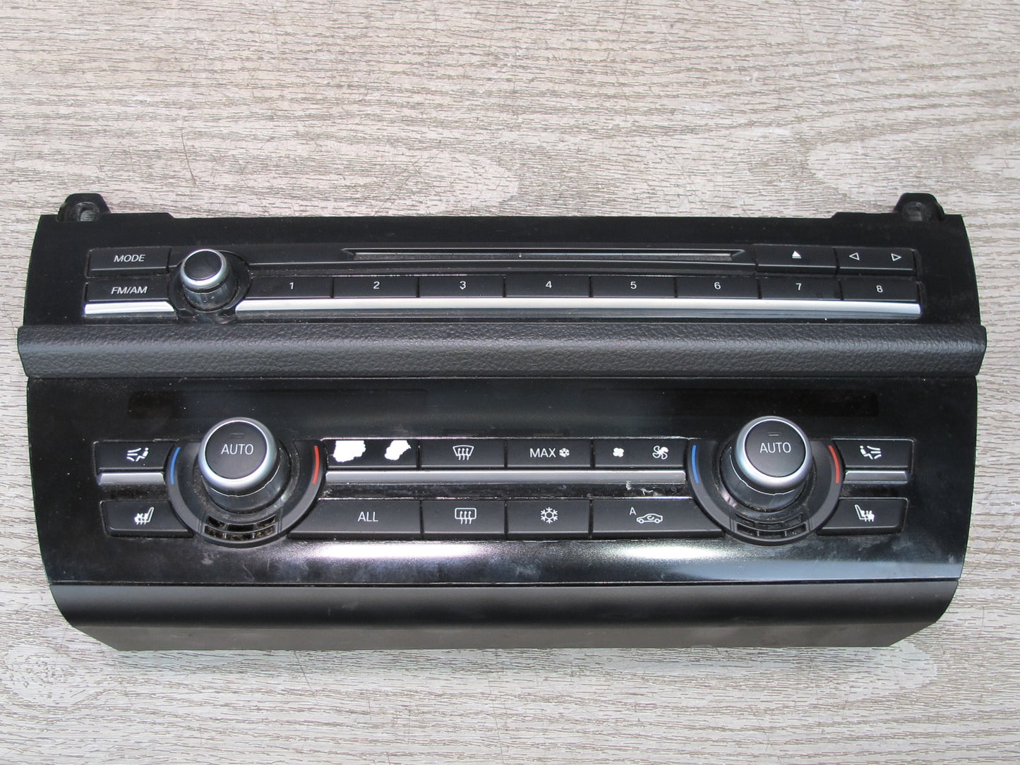11-13 BMW F10 5-SERIES 550i Dash Radio CD Player A/C Heater Control Switch OEM
